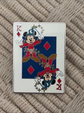 DISNEY 2005 *Rare* LE 1000 Sorcerer Mickey King of Diamonds Surprise Pin